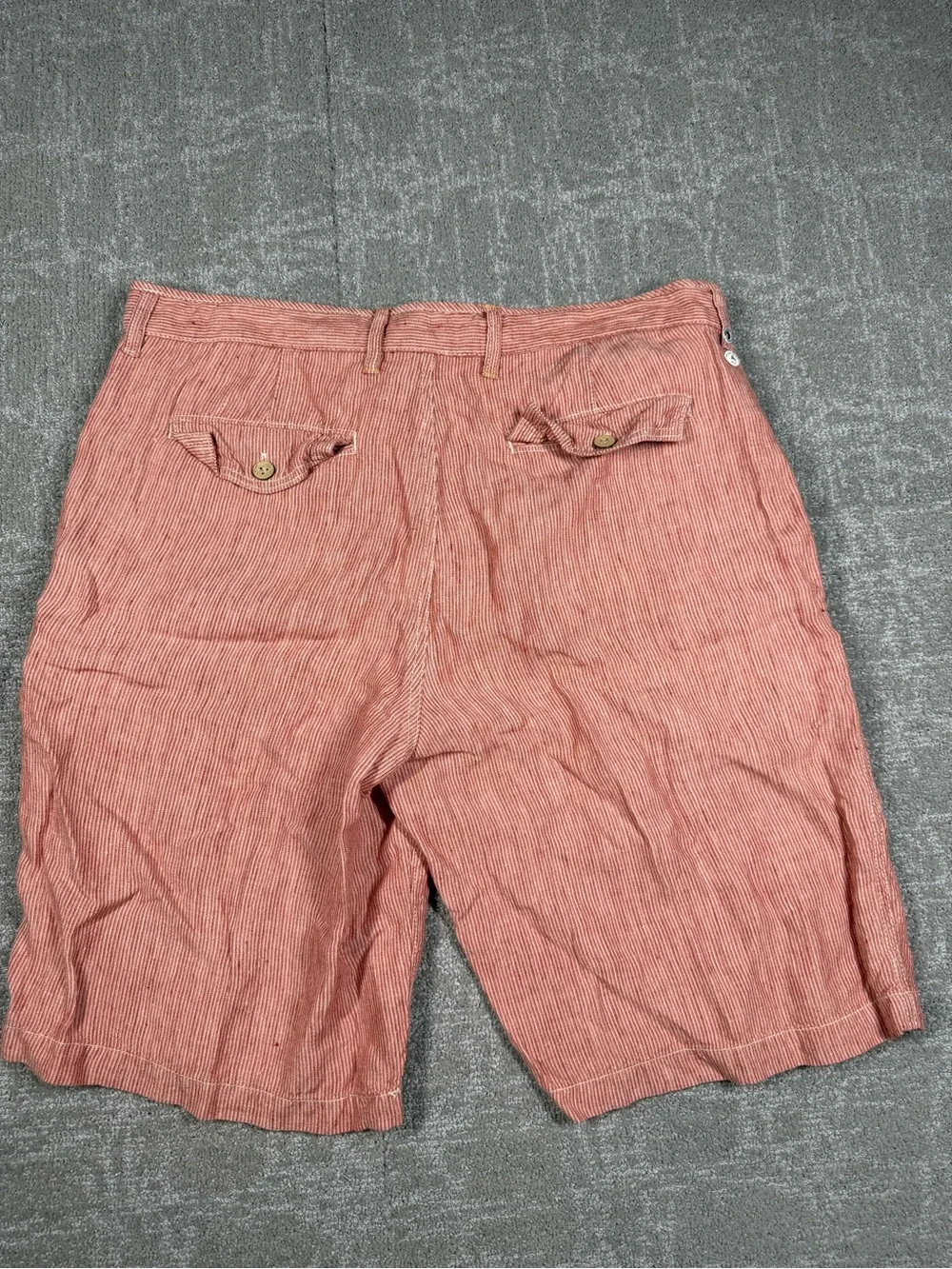 Tommy Bahama 100% Linen Red Vacation Beach Short Men Size 35
